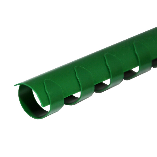 Пластиковые пружины для переплета  (6 мм/25) зеленые (100 шт в пач)
