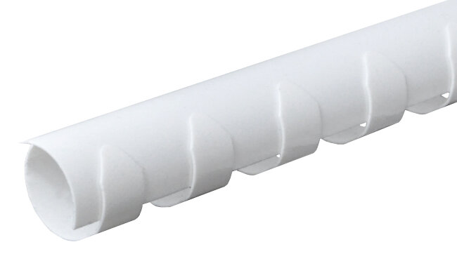 Пластиковые пружины для переплета  (6 мм/25) белые (100 шт в пач) new