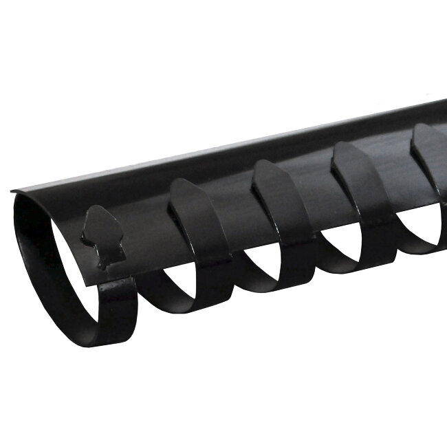 Пластиковые пружины для переплета овальные (25мм/240) черные (50 шт в пачке)  New