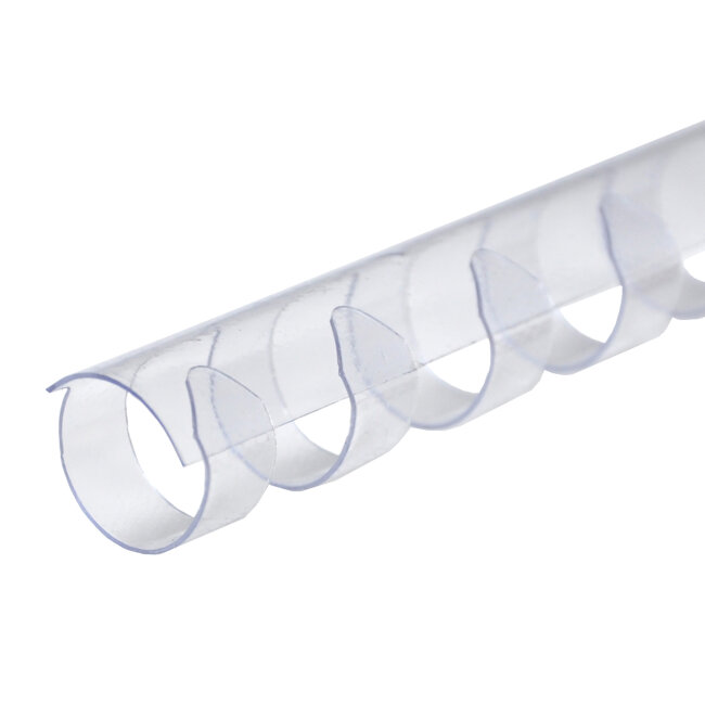 Пластиковые пружины для переплета  (6 мм/25) прозрачные (100 шт в пач)