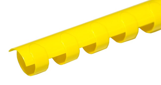 Пластиковые пружины для переплета  (8 мм/45) желтые (100 шт в пач)
