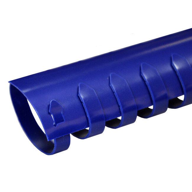 Пластиковые пружины для переплета овальные (22 ММ/210 ) синий (50 шт в пачке)  New