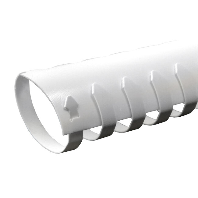 Пластиковые пружины для переплета овальные (25мм/240) белые (50 шт в пачке)  New