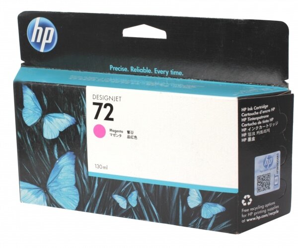 Картридж HP C9372A Magenta Ink Cartridge Vivera №72 for DesignJet T1100